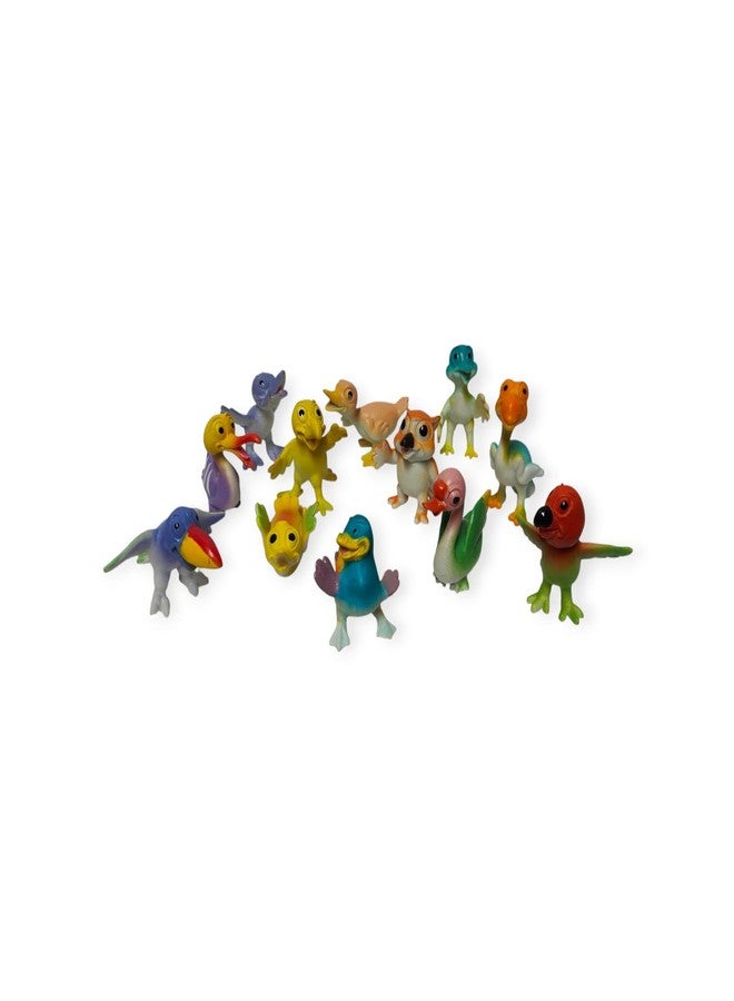 DIMAZO Small Kids Sea & Wild Animal Toys Sets for Fun, Educational, Spark Imagination and Learning (Multi Choice Sets) (Funny Bird) 12pcs - Image 2